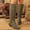 Army Green, variant on Women's Knee High Boots Round Toe Low Block Heel Faux Suede Pull On Tall Booties Casual Daily Wear Fall Winter Botas Altas Mujer