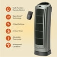 thumbnail image 2 of Lasko 22" 1500W Oscillating Ceramic Electric Tower Space Heater with Remote, Gray, 5538, New, 2 of 15