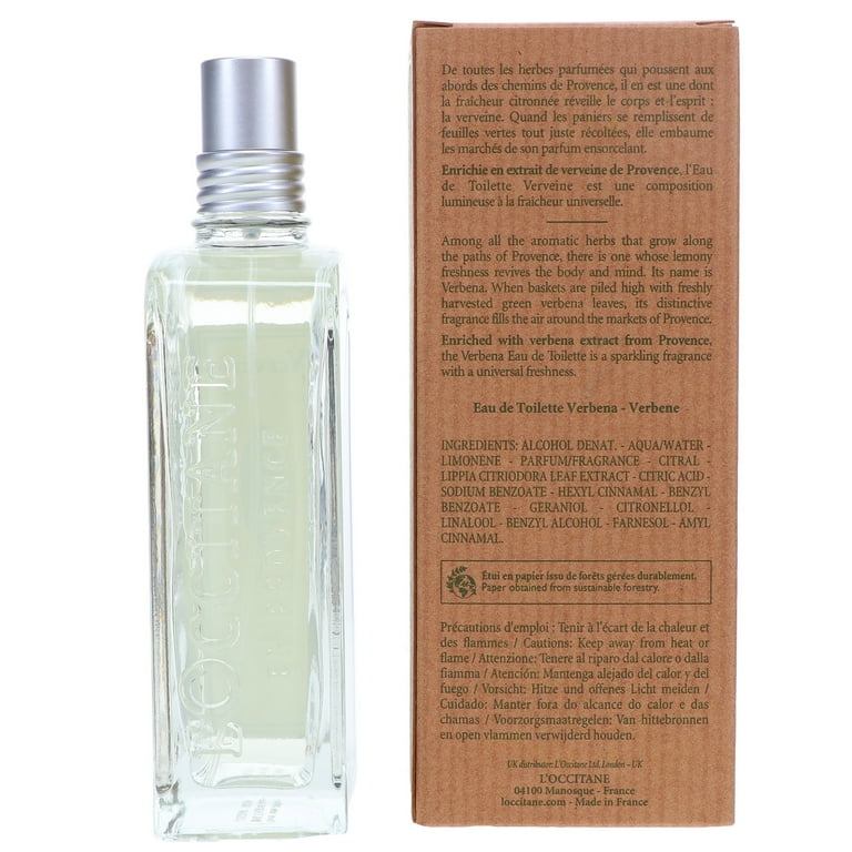L'Occitane Verbena Eau De Toilette Spray for Women, Jasmine