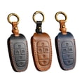 thumbnail image 3 of Yimiti Leather Case For Hyundai For Santa For Cruz 2022 On 5 Buttons Keyless Remote,Black, 3 of 5