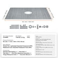 thumbnail image 3 of KFFKFF Shower Curb Kit and Shower Pan Kit, 60x48" with 2-inch Central Flange, PVC Waterproof., 3 of 8