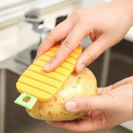 

CLEARANCE! Kitchen Cleaning Brush Vegetable Fruit Washing Cleaning Brushes Pot Pan Dish Sponge Scrubber Silicone Dishwashing Brush