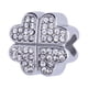 thumbnail image 1 of Charm para Pulsera LuckyLy, Dije de Trébol, Acero Inoxidable y Zirconia Cúbica, Modelo Clover plateado UNITALLA, 1 of 8