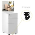 thumbnail image 2 of Dextrus Compact Portable and Secure 3-Drawer Metal Office Filing Cabinet, File Storage Solution with Keys, 2 of 5