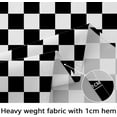 thumbnail image 4 of Oval Tablecloth Black And White Checkered Tablecloth, Modern Plaid Oval Tablecloth, Checkered Tablecloth, Indoor/Outdoor Waterproof Wrinkle Free Durable Gingham Tablecloth For Oval Tables 60 X 84 In, 4 of 6