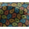 thumbnail image 5 of oneOone Viscose Chiffon Pear Green Fabric Abstracts Craft Projects Decor Fabric Printed By The Yard 42 Inch Wide, 5 of 5