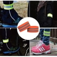 thumbnail image 4 of Sonducket Brazalete con cierre reflectante, elástica, advertencia, seguridad nocturna, correa para el brazo, correr, pescar, caminar, Ciclismo Naranja, 4 of 6