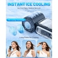 thumbnail image 2 of W & O Handheld Semiconductor Cooling Fan, Rechargeable Portable Mini Fan with Cooling Plate, USB-C Personal Fan for Travel & Outdoor Use, 2 of 7