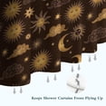 thumbnail image 6 of Brown Sun Moon Cloud Pattern Shower Curtain 36"x72" ,Bathroom Decorative Shower Curtains Set with 12 Hooks,Modern Waterproof Washable Shower Curtain, 6 of 6