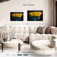 thumbnail image 3 of Elephant Stock Sunflower Side View Wall Art - Horizontal Canvas Wall Art - Living Room Wall Decor - Floral And Botanical Canvas - Yellow And Black Decor - 36" x 24", 3 of 4
