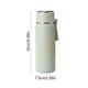 thumbnail image 4 of Xihbxyly Taza Aislante, Elegante Taza de Viaje de Acero Inoxidable 316, Diseño a Prueba de Fugas para Bebidas Frías y Calientes, Colador Desmontable para Facilitar Las Infusiones, Ideal para Uso En E, 4 of 7