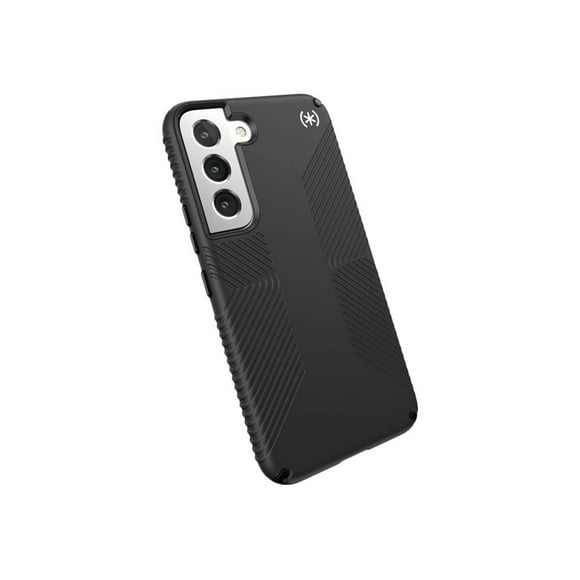Speck Presidio 2 Grip - Coque Arrière pour Téléphone Portable - Noir/noir/blanc - pour Samsung Galaxy S22 Ultra
