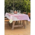 thumbnail image 3 of Outdoor Tablecloths with Umbrella Hole & Zipper, Bears Rectangle Tablecloth 52x70 Inch, Cute Rainbow Clouds Moon Pink Purple Waterproof Table Cloth, Patio/Pool/Picnic Table Covers, 3 of 8