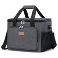 thumbnail image 1 of Bolsa térmica Lifewit, plegable, aislante, 24 litros, gris oscuro, 40 latas, 1 of 6