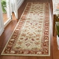 thumbnail image 3 of SAFAVIEH Chelsea Nessa Traditional Wool Runner Rug, Ivory/Rust, 2'6" x 10', 3 of 8