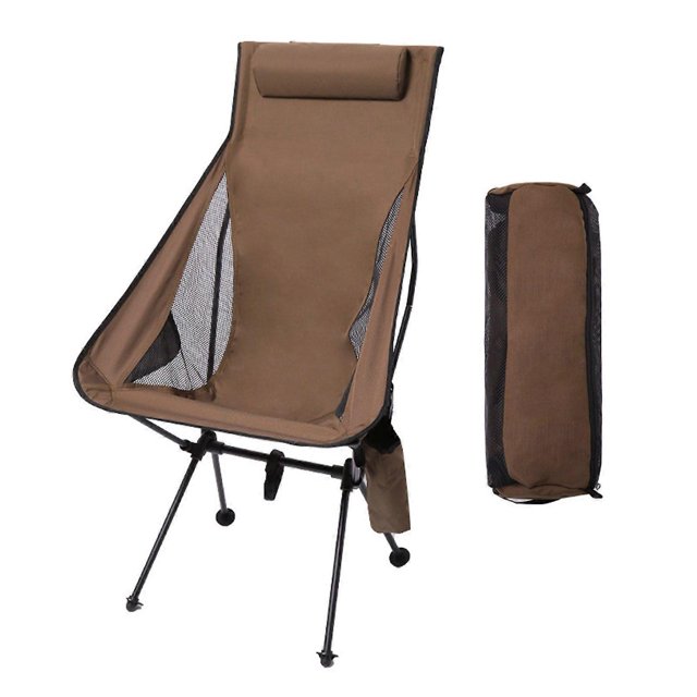 Foldable Camping Chair Ultralight Portable Breathable Aluminum Alloy Frame Chair for Angling Coffee
