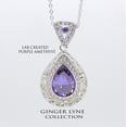 thumbnail image 5 of Lona Teardrop purple Cz Pendant Necklace Women Ginger Lyne Collection, 5 of 5