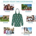 thumbnail image 5 of KLL Unisex Kids Boys Girls Hooded Pocket Pullover Hoodies-Peacock'S Tail, 5 of 5