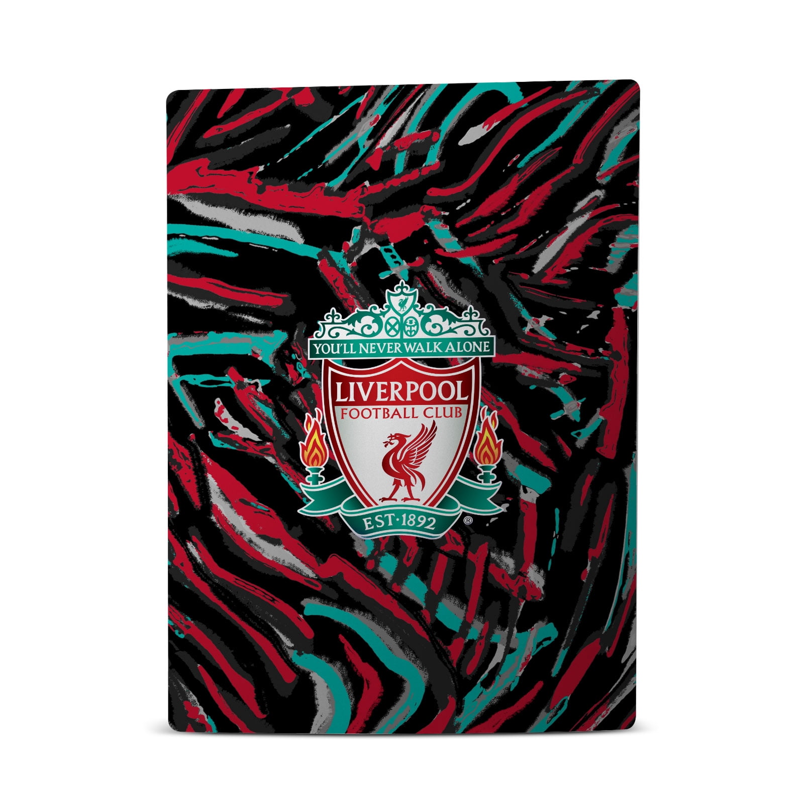 Head Case Designs Officially Licensed Liverpool Football Club Art Abstract Brush Vinyl Sticker Skin Decal Cover Compatible with Sony PS5 Disc Edition Bundle
