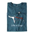 thumbnail image 5 of Life is Crap Snowboard Cliff Funny Shirt Sarcastic Gift Idea T-Shirt Tee, 5 of 7