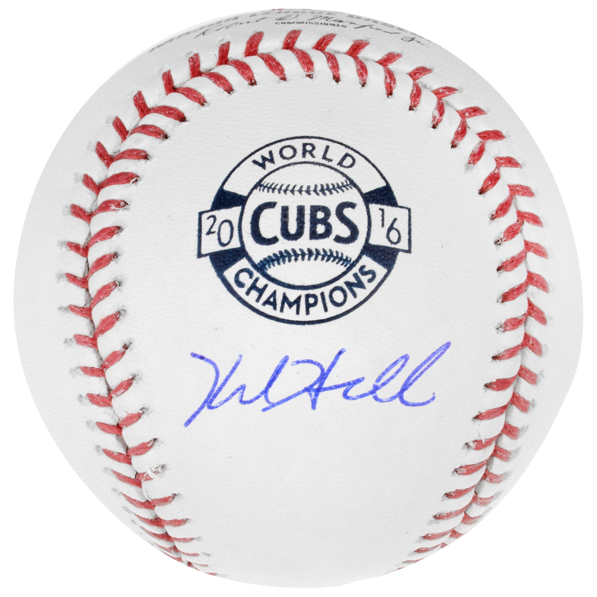 kyle hendricks autographed baseball
