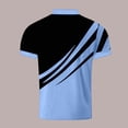 thumbnail image 4 of BRGZLK Mens Golf Shirt Summer Trendy Print Short Sleeve Turn-Down Collar Pullover Casual Business T-Shirts Lightweight Breathable Tennis Shirts Light Blue XL, 4 of 6