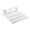 white, variant on Bunblic Foldable Teak Folding Shower Seat Nonslip Seating Elderly Wall Mount Bench Space Saving Folding Folding Teak Teak Shower Seat orange
