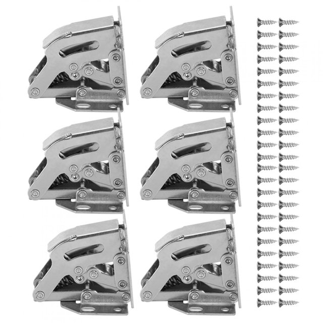 Wardrobe Hinge,6 Set Cabinet Hinges Buffer Damping Hinge Hinges Exceptional Value
