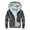 10 Gray, variant on guisaled Mens Zip Up Hoodies Winter Warm Fuzzy Fleece Lined Hooded Jackets Outdoor Windproof Sherpa Jacket wiht Pockets