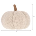 thumbnail image 4 of Boucle Pumpkin Decorative Pillow, Cream, 10", Fall by Way To Celebrate, 4 of 4