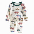 thumbnail image 5 of HCNTES Toddler Boy Underwear Pajamas Clothes Set Baby Boy Long Sleeve Shirt and Pant Sets All-Weather Loungewear Outfits Set for Kids(A01-Green,7-8 Years), 5 of 5
