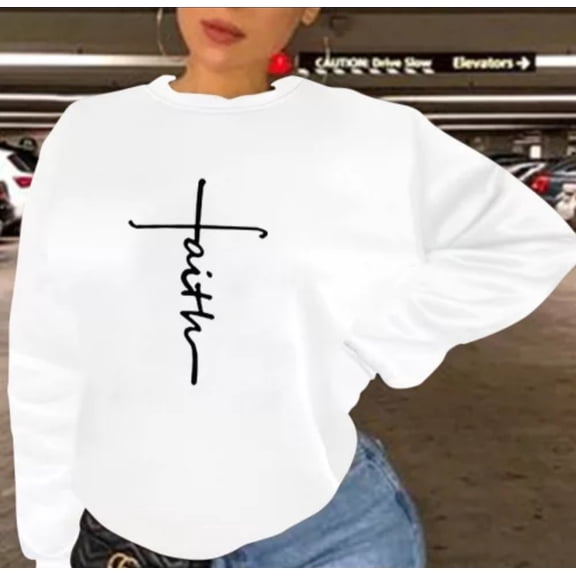Faith Sweatshirt (White)