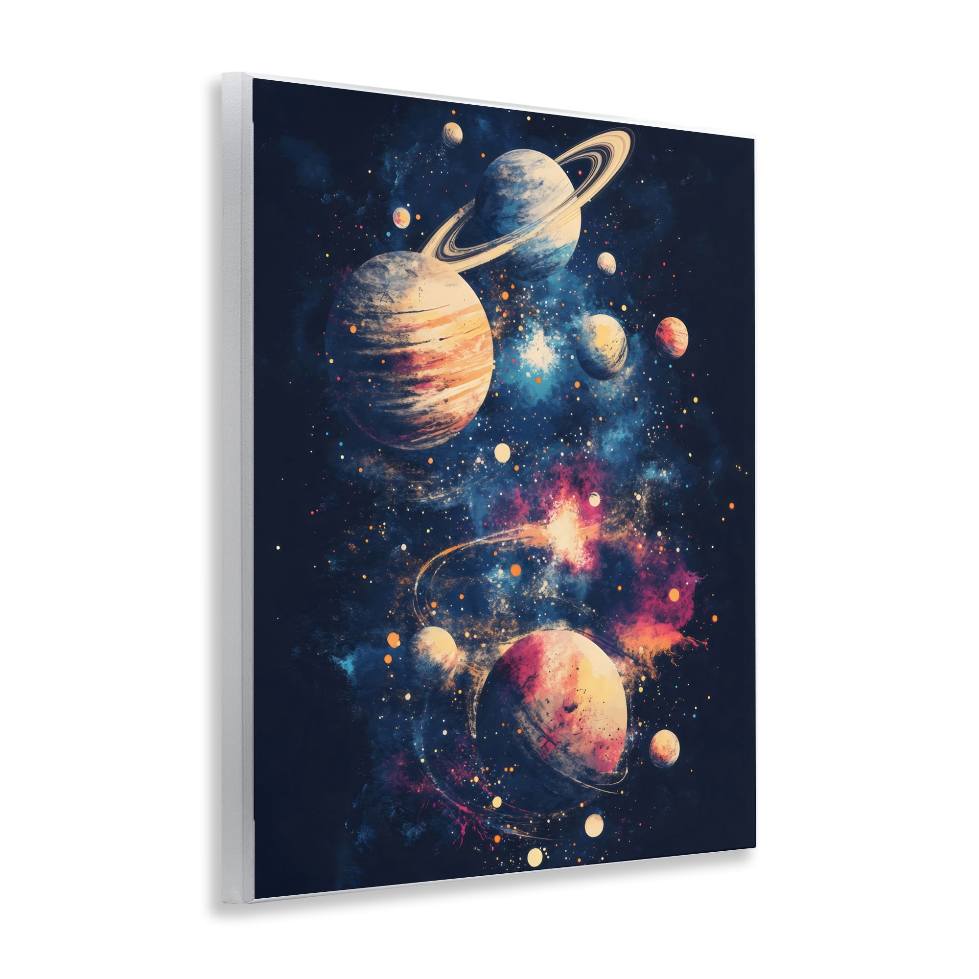 Stupell Industries Cosmic Planet Curiosities Wall Plaque Art, design by Creative Studio