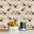 thumbnail image 2 of clevermosaics Self Adhesive Marble Vinyl Tile for Kitchen & Bathroom Walls, Waterproof Peel & Stick, 10-Pack, 2 of 6