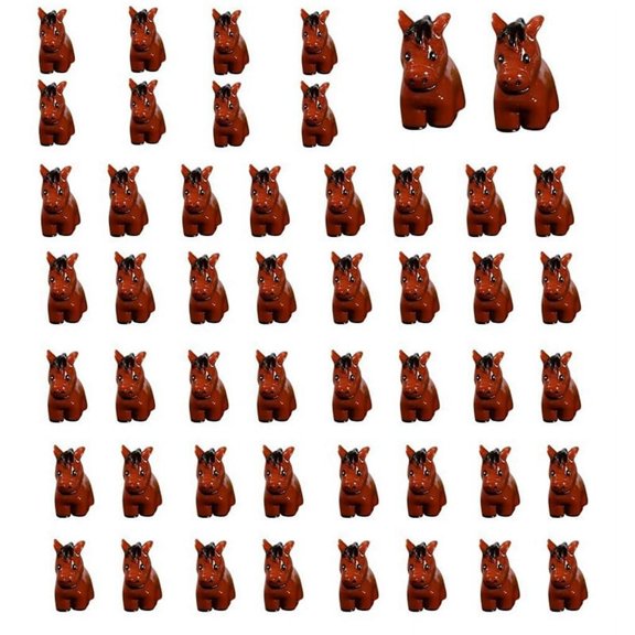 50PCS Mini Jungle Animals Figurines Resin Tiny Animal Miniatures Wild Animal Miniature Garden Accessories,E
