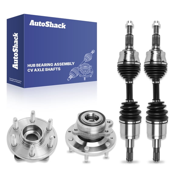 AutoShack Front Wheel Bearing Hubs CV Axles Kit Pair Replacement for 2016-2022 Chevrolet Colorado 4WD 2016-2022 GMC Canyon 4WD 6-Lug 6 HUB010401056