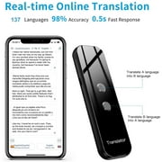 Language translator device portable two-way instant translator online voice text and photo translation supports over languages high-precision translation device