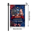 thumbnail image 3 of Kiddiway America 250 Decorations - 250th Anniversary USA Flag Double Sided Outdoor Garden Flag, 4th of July Yard Decor, Patriotic 1776-2026 Commemorative ,B, 3 of 7