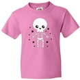 thumbnail image 3 of Inktastic Happy Halloween Spooky Skeleton and Stars Youth T-Shirt, 3 of 5