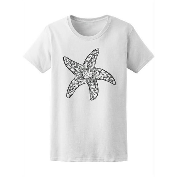 Zendoodle Starfish Art Women T-Shirt - Image by Shutterstock, Female Small