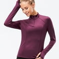 thumbnail image 4 of Zylarhe Womens T Shirts Women's Slim Fit Yoga Long Sleeve T-Shirt for Running Fitness Quick Drying Breathable Workout Activewear Top, 4 of 9