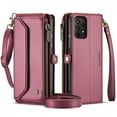 thumbnail image 2 of CaseMe Leather for Samsung Galaxy A33 5G Case Wallet【RFID Blocking】with 10-Card Holder Zipper Bills Slot, Soft PU Leather Magnetic Shoulder Wrist Strap for Samsung Galaxy A33 5G Wallet Case Women, 2 of 11