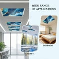 thumbnail image 4 of Ceiling Light Cover for Classroom, Blue Gold Marble Textured Magnetic Fluorescent Light Covers Filter for School,Office, 2X4&nbsp; FT, Pack of 1, Abstract Modern Art, 4 of 8