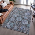 thumbnail image 6 of Addison Rugs Mayfield Premium Machine Washable Traditional Damask Chocolate Rectangle Rug, 8' x 10', 6 of 6