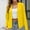 Yellow, variant on Clearance Sales Women's Blazers & Suit Jackets Women's Autumn Solid Color Collarless Slim Fit Long Sleeved Suit Jacket