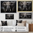 thumbnail image 4 of Designart "Elephant Silent III" Animals Floater Framed Canvas Print, 4 of 7