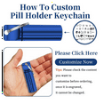 thumbnail image 3 of Small Portable Pill Box Keychain - Pill Container for Outdoor Travel Enthusiasts, 3 of 6