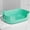 Mint Green, variant on Large Cat Litter Box with High Sides, Open Kitty Litter Boxes Anti-Splashing for Indoor Cat Low Entry Cat Litter Pan for Small and Elderly Cats, Tool-Free Assembly