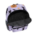 thumbnail image 6 of FORMRS School Backpack with Front Zippered Pocket 12" Student Travel Daypack, Purple Halloween Pumpkin, 6 of 6