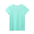 thumbnail image 6 of Beezizac Girls Pajama Set-2-Piece Cotton Blend Short Sleeve & Pants Cute Summer Green Stripe PJs Size 10, 6 of 7